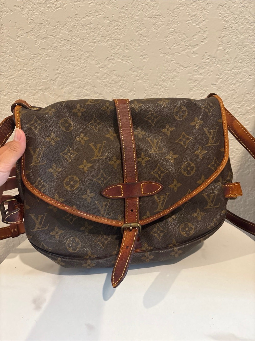 Louis Vuitton Saumur 30 Brown Monogram Crossbody Bag